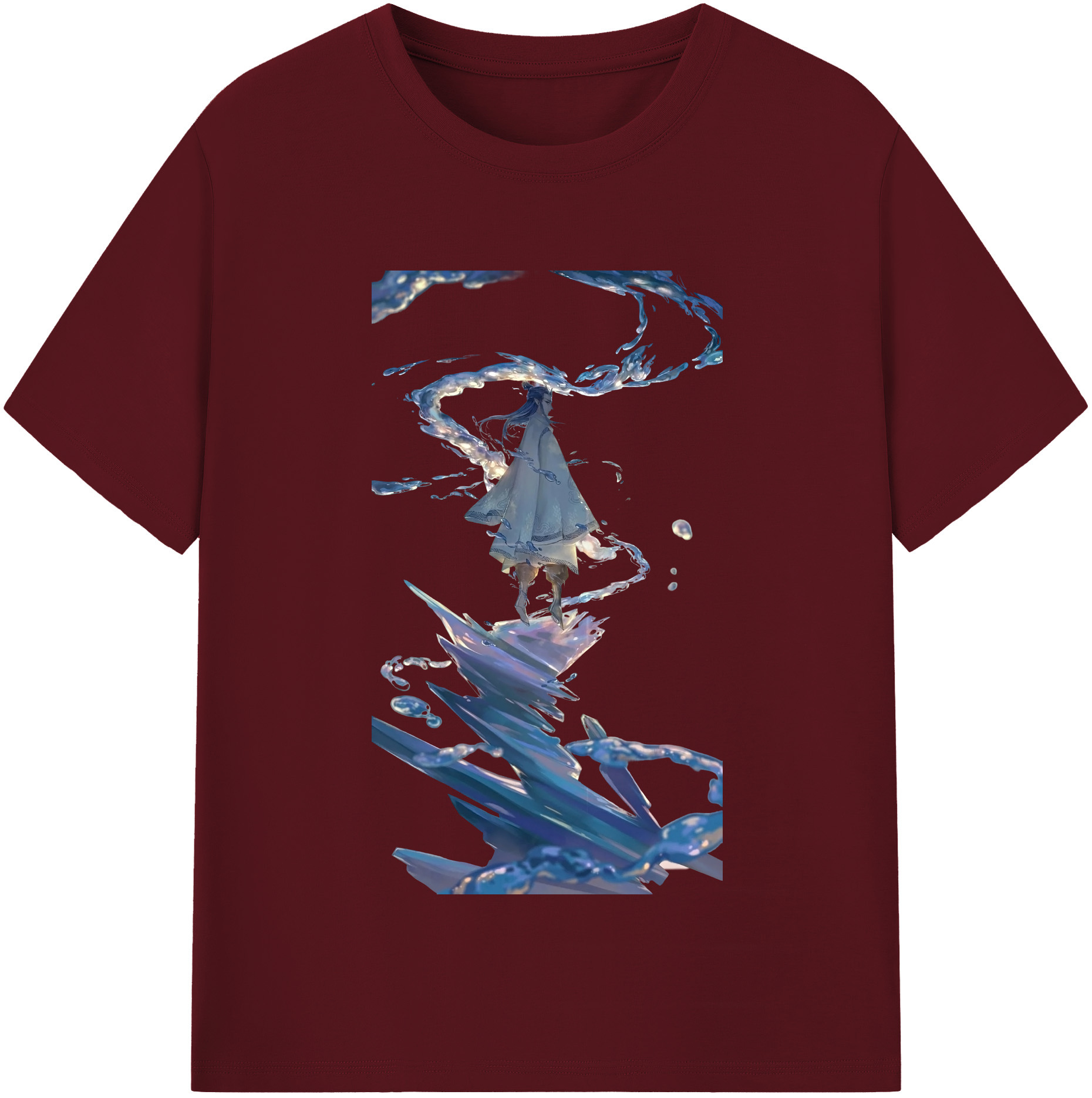 （画像用） Ne Zha 2 ナタ 魔童の大暴れ 綿100％半袖Tシャツ（フロントプリント）